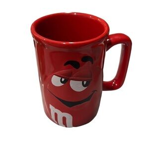 M&M coffee mugs. Green & Red mugs.
